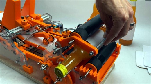 3D Printing A Bottle Labeling Assembly Line