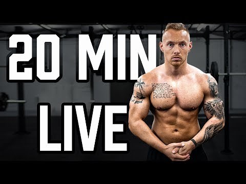 20-minute LIVE full-body workout to join in with your own body weight at home