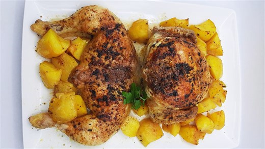 Cómetelo prepara pollo asado a la rana y un arroz meloso con chorizo