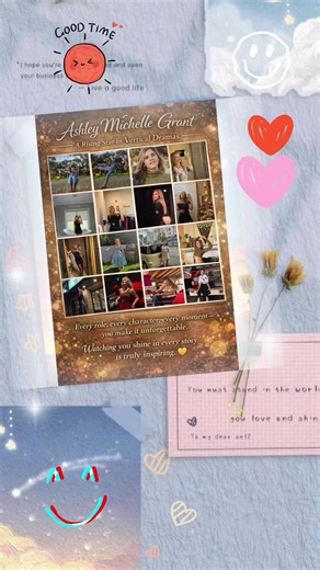 Every character in this collage tells a different story, but behind all of them is the same amazing heart and talent. 🥹✨ Thank you for bringing these roles to life and giving your fans so many beautiful moments to watch and remember. I’m so proud to support you always. ❤️ #AshleyMichelleGrant @Ashley