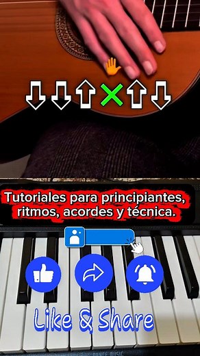 🫵Tutorial para principiantes ritmos acordes y técnica 😱 #AprendeGuitarra #ClaseDeGuitarra #GuitarraDesdeCero #GuitarraAcústica #MúsicaParaTodos | Aprende Guitarra
