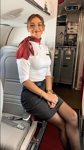 Cute #flightattendant just before the #flight #shorts