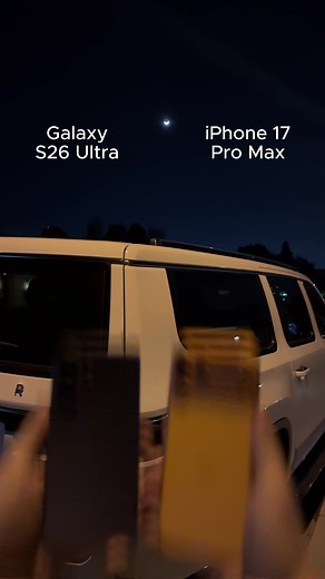 S26 Ultra vs iPhone 17 Pro Max: Moon Zoom Test