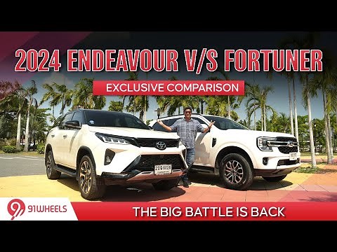 2025 Ford Endeavour / Everest vs Toyota Fortuner Comparison || Exclusive BIG SUV war video