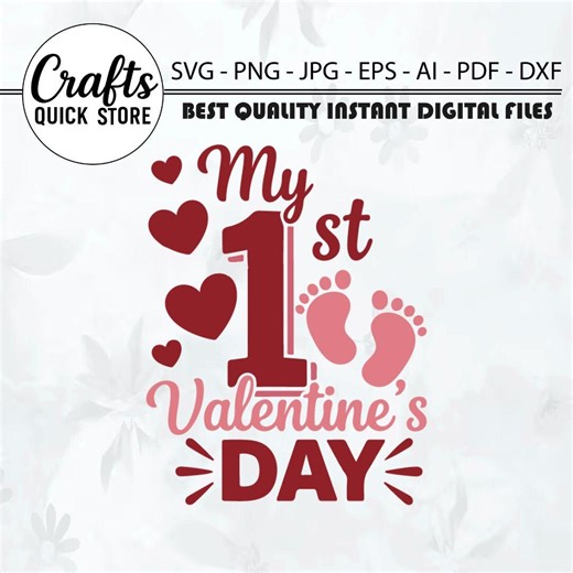 My First Valentine Svg, My First Valentine Png, Baby Valentines Svg, Baby Valentine Png, My 1st Valentine Svg, My 1st Valentines Svg - Etsy