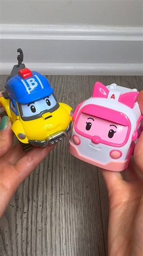 Robocar Poli Amber & Bucky Transform into Cars 🚑🚗 #robocarpoli #robocarpolitoys #toyasmr