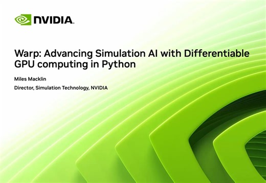 Warp: Advancing Simulation AI with Differentiable GPU Computing in Python