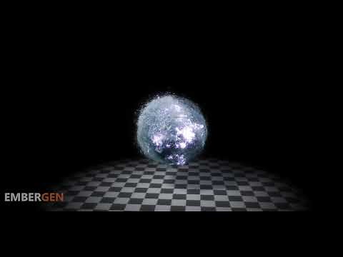 Simulated GPU Particle Energy Orbs with EmberGen