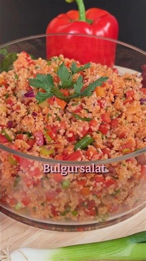 Bulgur salad in 20 minutes 🥗 so easy & fresh
