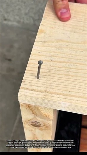 Quick Nail Setting Trick For Woodworking #Woodworking #DIY #Carpentry