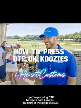 How To Press Koozies With DTF Transfers | Proper Heat Press Method with iHeartCustoms
