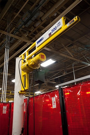 Ergonomic Workstation Jib Cranes | OSHA & ANSI Compliant