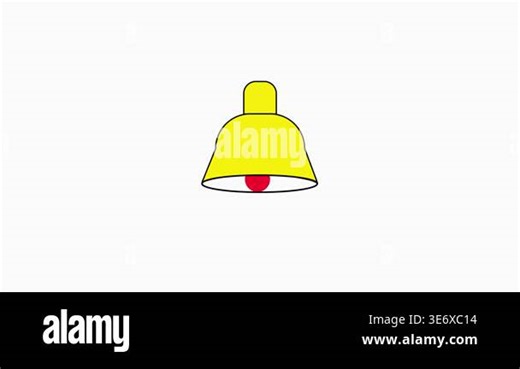 Animated notification bell icon with two new messages on a clean white background. Notification bell animation indicating two new messages. Animated alert bell icon showing two unread messages Stock Video Footage - Alamy