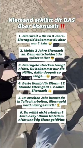 Niemand erzählt dir das über Elternzeit ‼️