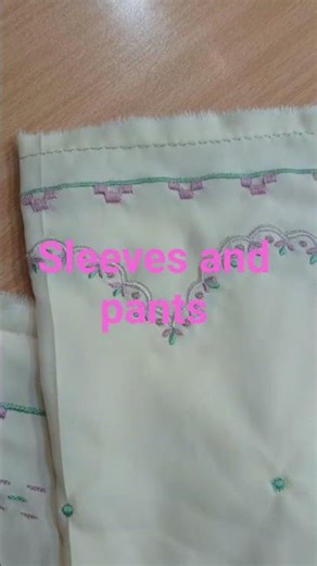 Sleeves and pants / new embroidery design #5