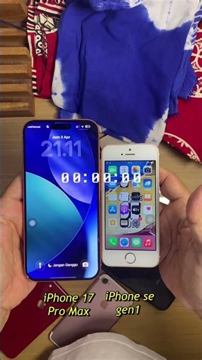 Test fastest restart iPhone 17 pro max vs iPhone se 2016