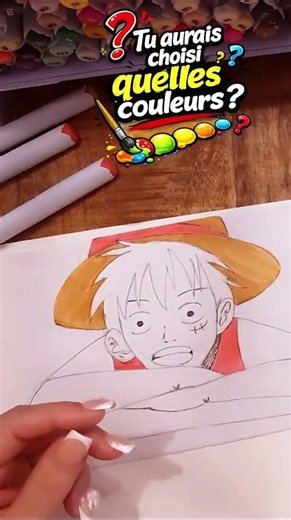 Dessiner et colorier Luffy avec les feutres à alcool Arrtx 🎨