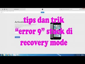 FIX ERROR 9 IPHONE PADA SAAT UPDATE IOS