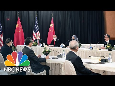 WATCH: China, U.S. Trade Rebukes At Alaska Diplomatic Talks | NBC News NOW‌