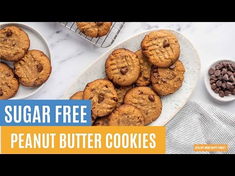 Sugar Free Peanut Butter Cookies [Flourless!] | Sugar Free Cookie Recipe for Diabetics