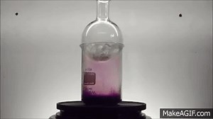 Chemistry experiment 47 - Sublimation of Iodine on Make a GIF