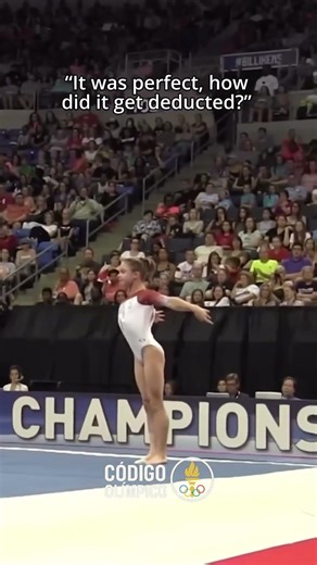 It looked perfect… so why did it get deducted?🤔 #gymnastics #judge #sports