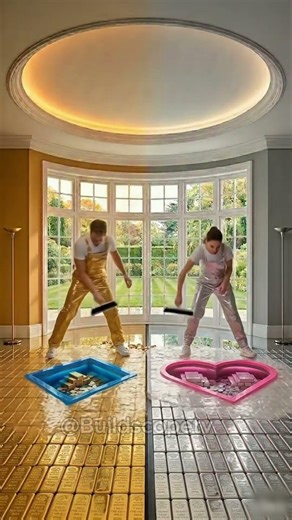 These Double Epoxy Floor Transformations are INSANE 🤯🔥 #shorts