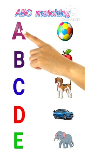 Alphabet Matching A to E ! ABC for Kids