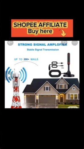 Hd Digital indoor Amplified Tv Antenna 200 Miles Ultra HDTV Amplifier Vhf/uhf | #ShopeeTagToWin