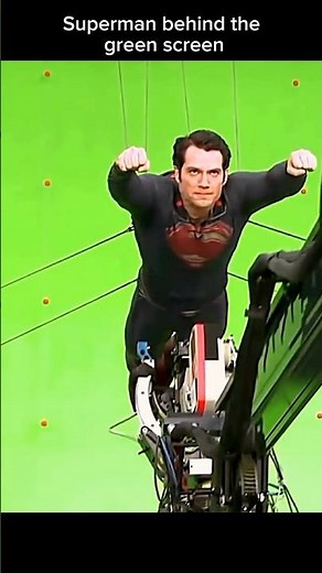 Superman behind the green screen #superman