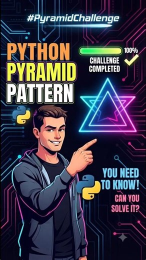 Pattern Coding Questions #1 | Star Pattern in Python | Python Pattern Programs | #shorts #ytshorts