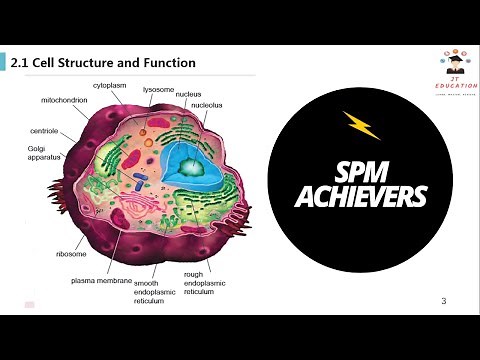 Form 4 Biology KSSM Chap 2: Cell Biology & Organisation [Part 1]