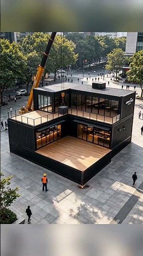 Modern Container House Design | Smart Tiny Home Tour #cafedesign #architecture #modernarchitecture