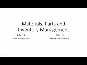 CMRP Exam Prep: Materials, Parts and Inventory Management + 10 MCQs