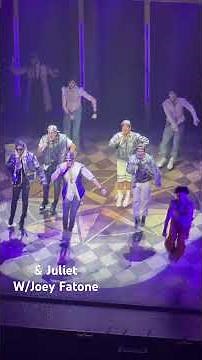 & Juliet the musical with Joey Fatone singing Backstreet Boys!
