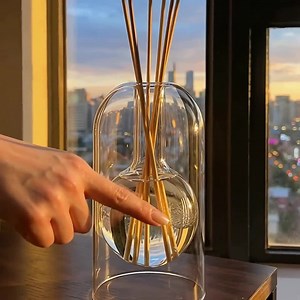 Elegant Portable Glass Essential Oil Diffuser – Flameless Vase Style Scent Bottle. - Etsy