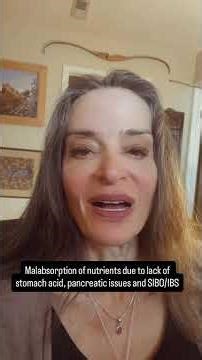 Malabsorption may be due to an enzyme or stomach acid deficiency or SIBO