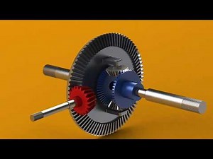 Solidworks tutorial: Differential Gear Train Designing,Assembly and Motion Study