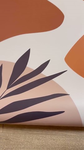 Boho Leaf Refrigerator Decal: Abstract White Vinyl Fridge Wrap - Etsy