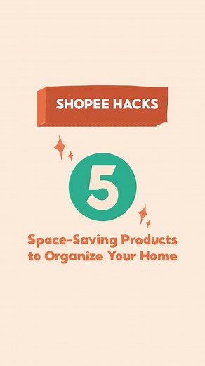 Here are 5 space-saving Shopee Finds that will help you organize your home! ✨ #shopeefinds