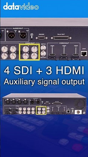 Datavideo SE-4000 Supports Auxiliary Signal Output