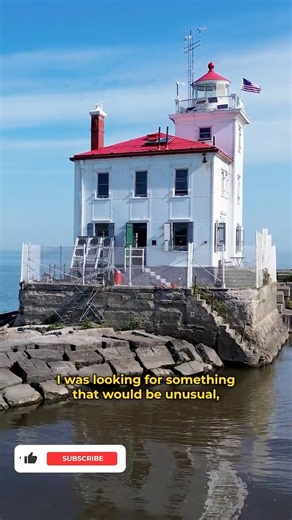 She lives in a 100 year-old Lighthouse?! #shorts