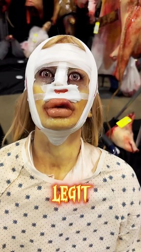 ⚠️Not real these are props ⚠️ Those lips ‼️👄 by ghost ride at TransWorld!! #mami #lips #ducklips #halloweenprops #fyp #lol #fb #reel | Molly Zombiee