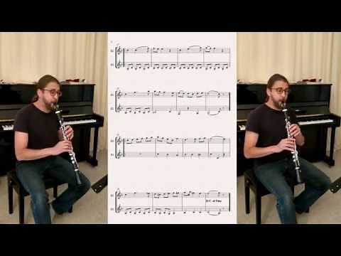 Mozart: Kegelduett No 9 (playalong) für zwei Klarinetten