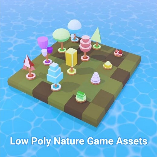 Low Poly Trees & Nature Game Assets in Blender for Unity, Godot, Unreal #gamedev #blender3d #gameart