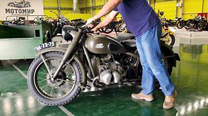 Soviet engineers, who by 1944 had studied the design of the BMW R-75 and Zündapp KS 750 trophy bikes, were tasked by the RKKA command to develop their own motorcycle with sidecar wheel drive. The "war knight" of the Red Army, M-72, was taken as a basis for this project. According to the test results, the manufactured design of the drive of a sidecar wheel did not prove itself. Although the M-73 showed better cross-country ability than the serial model, there were significant deficiencies that ne