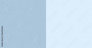 Blue ribbon diabetes awareness. Modern style logo animation for november month awareness campaigns. World diabetes day, logo. Stop diabetes