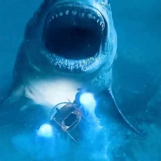 The Meg fighting with the shark! #movie #shortfilm