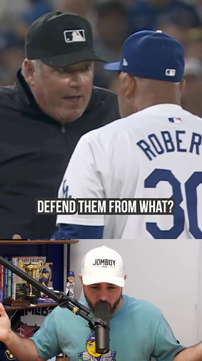 Dodgers manager Dave Roberts gets ejected for following the umpire #dodgers #mlb #baseball #sports #umpire #rule #controversy | Jomboy Media