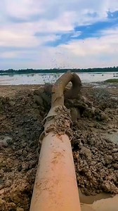 Dredging With Smooth Water Flow. #DredgingWork #MudAndWater #LandFromSludge #RiverCleaning #PipePower | Doraya Jennings
